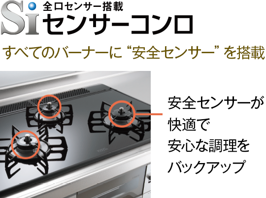 多機能ガラストップコンロ