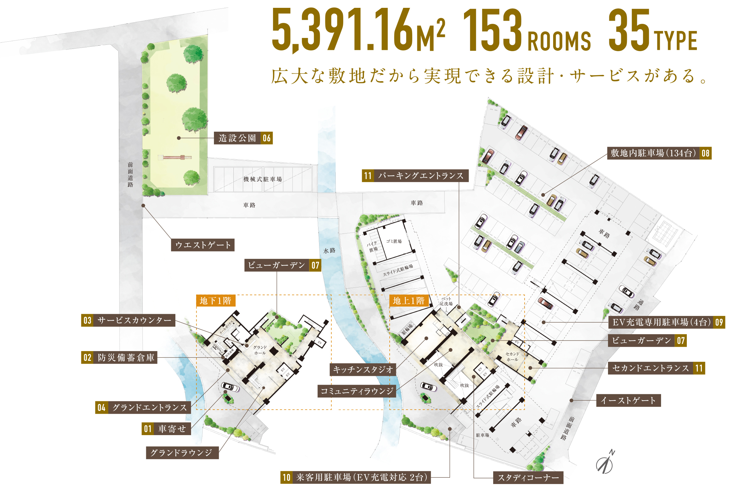 敷地配置図