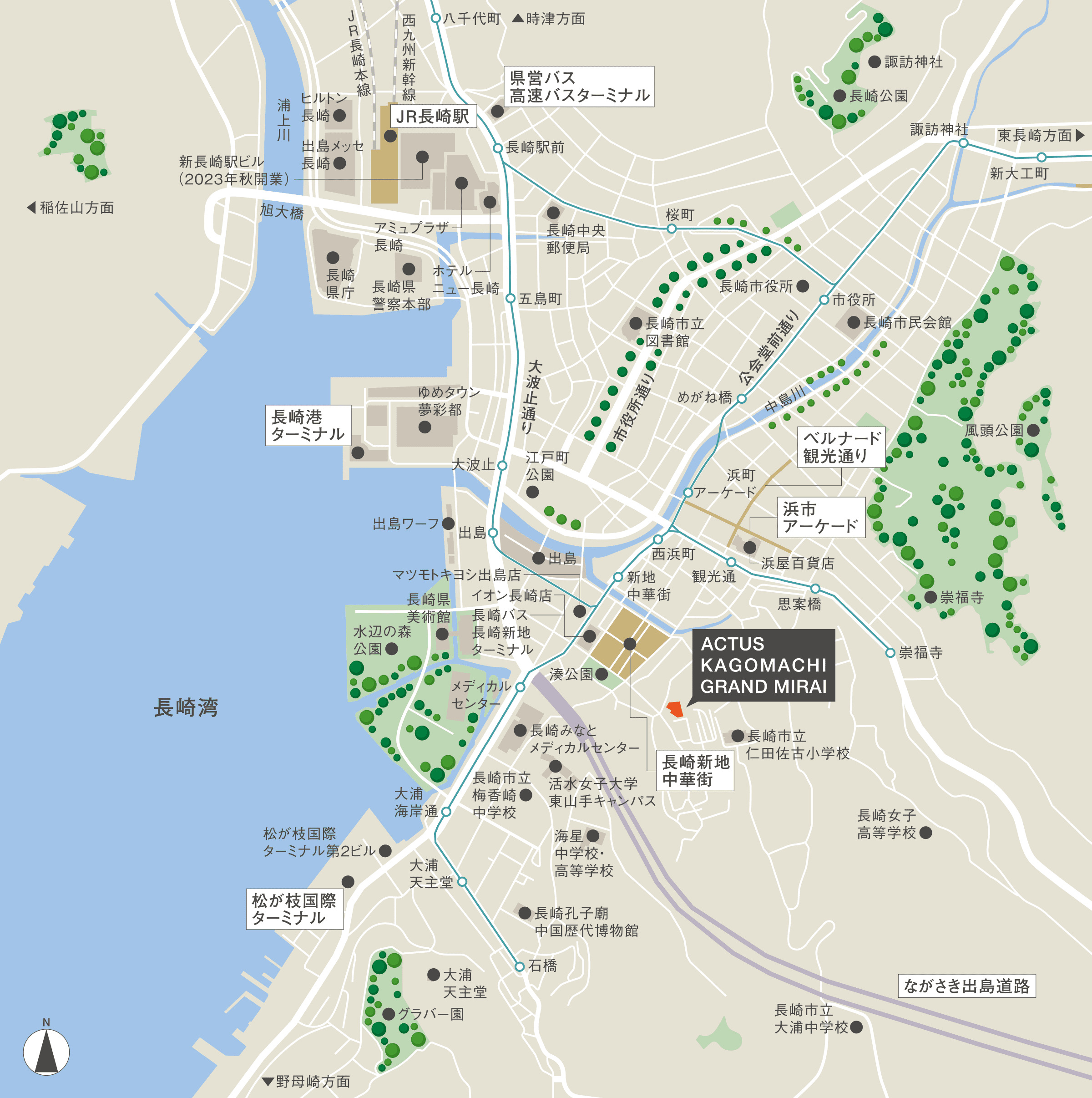 現地・販売センター案内図